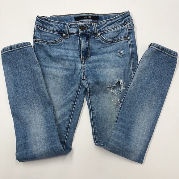 Joe’s Jeans Girls Distressed Skinny Light Wash Denim Jeans - Picture 4 of 11